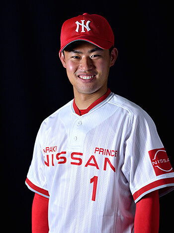 1,外野手 田中 悠也